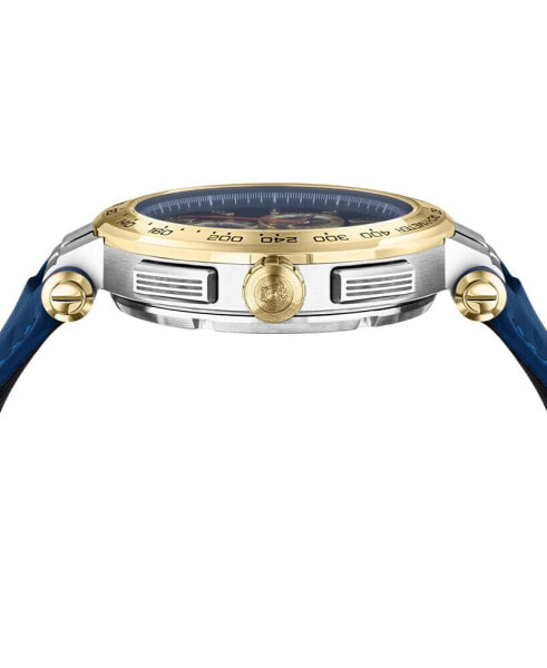 Часы Versace Aion Blue Leather Strap Watch