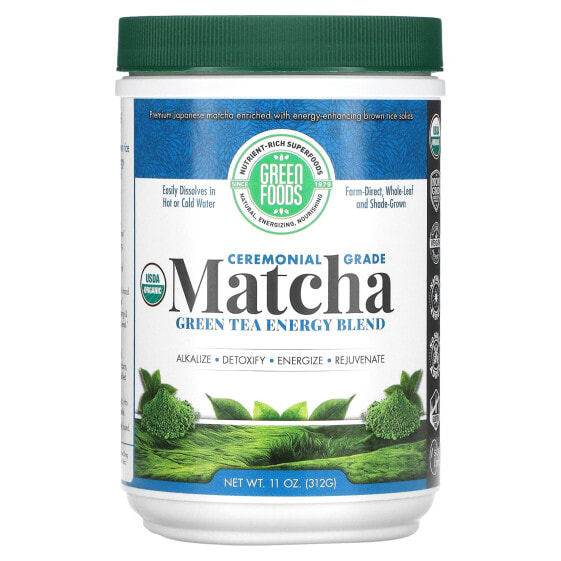 Ceremonial Grade Matcha Green Tea Energy Blend, 11 oz (312 g)