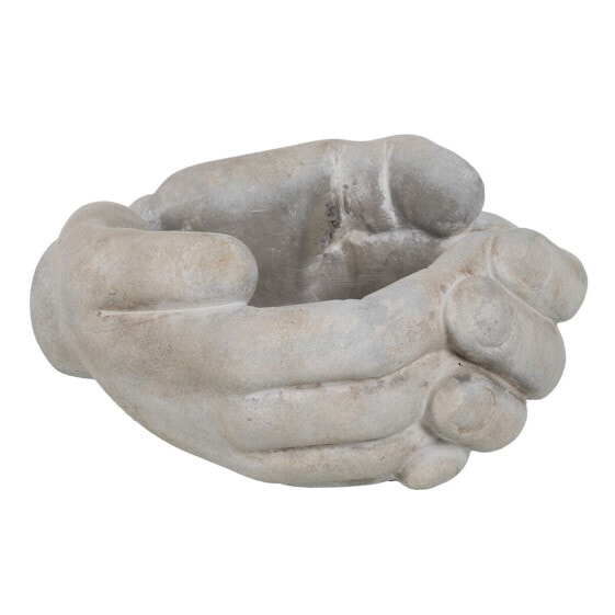 Planter Grey Cement Hand 24 x 22 x 12 cm