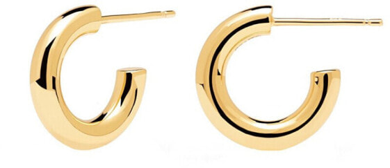 Минималистичные позолоченные серьги-кольца Mini CLOUD Gold AR01-376-U