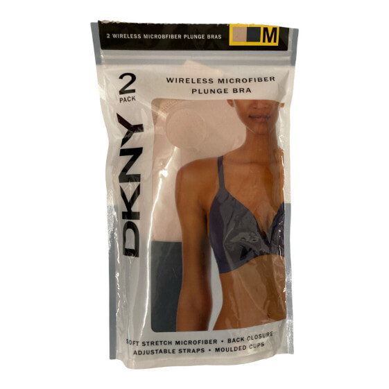 DKNY Women's Wireless Soft Stretch Microfiber Plunge Bra