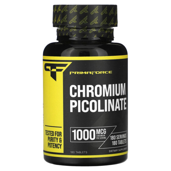 Минеральные таблетки Chromium Picolinate 1,000 мкг 180 штук PrimaForce