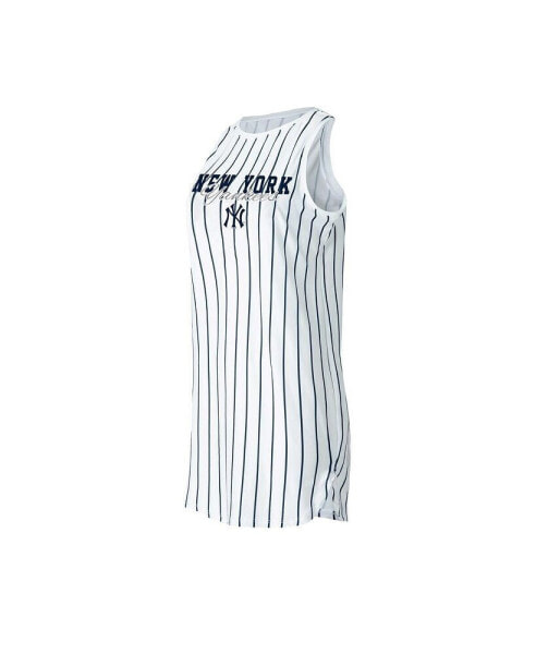 Пижама Concepts Sport женская белая New York Yankees с рисунком в полоску без рукавов