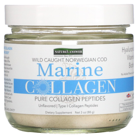 Marine Collagen, Wild Caught Norwegian Cod, Unflavored, 3 oz (88 g)