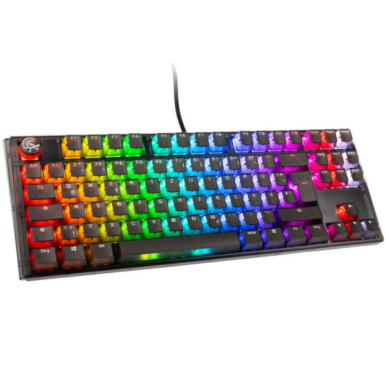 Ducky One 3 Aura Black TKL Gaming Tastatur, RGB LED - MX-Speed-Silver