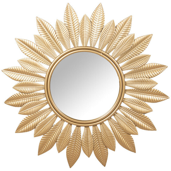 Wall mirror Alexandra House Living Golden Metal 6 x 68 x 69 cm Circular