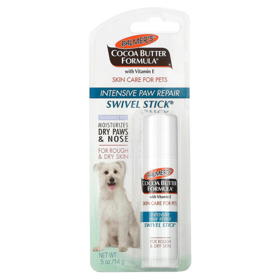 Cocoa Butter Formula with Vitamin E, Swivel Stick Intensive Paw Repair, For Rough & Dry Skin, Fragrance Free, 0.5 oz (14 g)