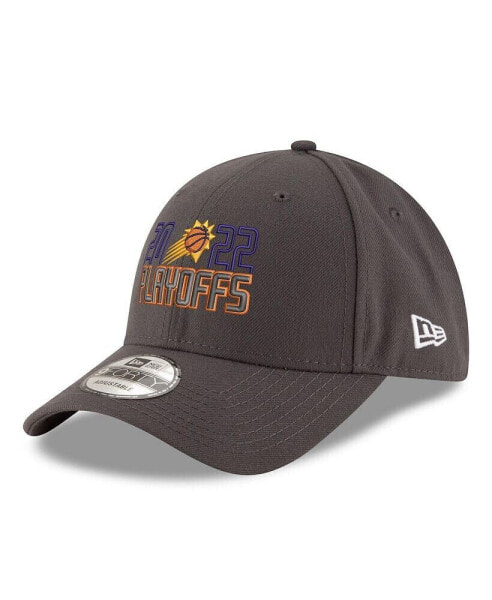 Men's Gray Phoenix Suns 2022 NBA Playoffs Bubble Letter 9FORTY Adjustable Hat