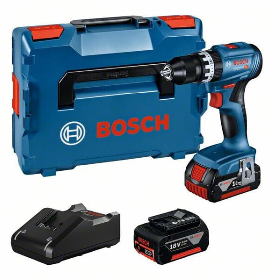 Bosch Akku-Schlagbohrschrauber GSB 18V-45, 2x 3.0Ah, Ladegerät und L-BOXX