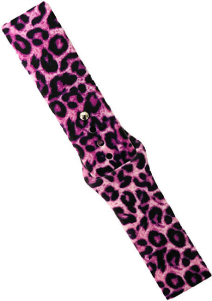 Silicone strap for Samsung - Pink Leopard 22 mm