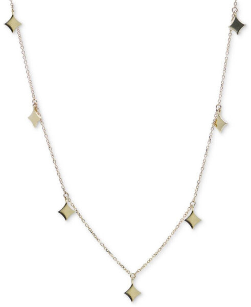 Jac + Jo by Anzie polished Geometric Dangle Pendant Necklace in 14k Gold, 15" + 1" extender