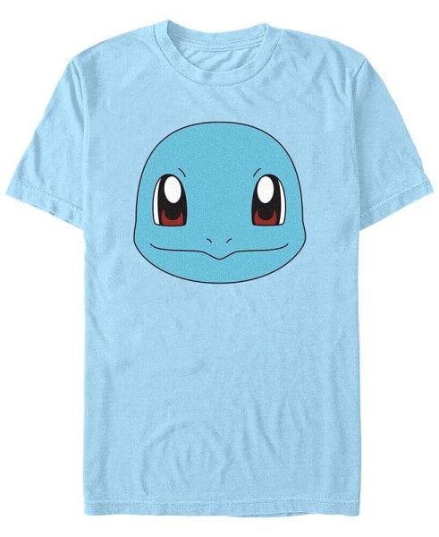 Men's Pokemon Squirtle Big Face Short Sleeve T-shirt