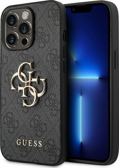 Guess Guess 4G Big Metal Logo - Etui iPhone 14 Pro (szary)