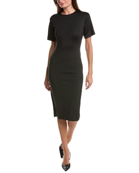 Max Mara Pesaro Wool-Blend Sheath Dress Women's Black 4