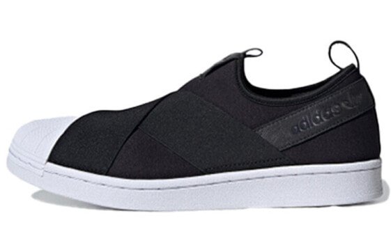 Кроссовки низкие Adidas Originals Superstar Slip On FW7051 черно-белые