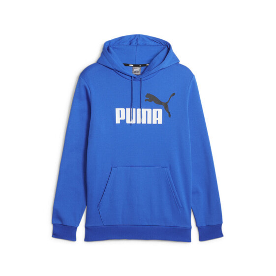 Puma Essentials 2 Col Logo Pullover Hoodie Mens Blue Casual Outerwear 58676448