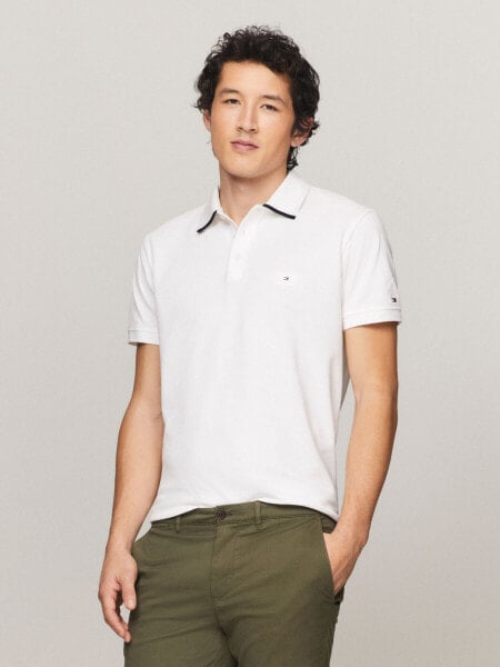 Regular Fit Under Collar Logo Polo