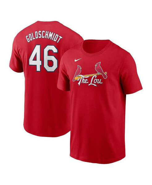 Men's Paul Goldschmidt Red St. Louis Cardinals 2024 City Connect Fuse Name Number T-Shirt