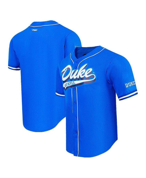 Men's Royal Duke Blue Devils Mesh Full-Button Replica Baseball Jersey
