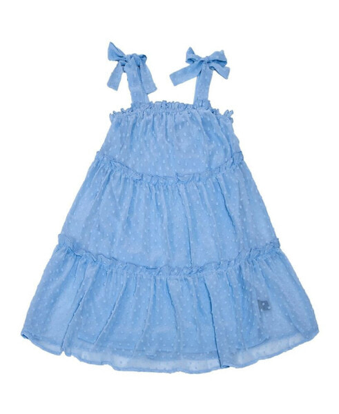 Платье для малышей Trixxi с бантом и клетчатым узором