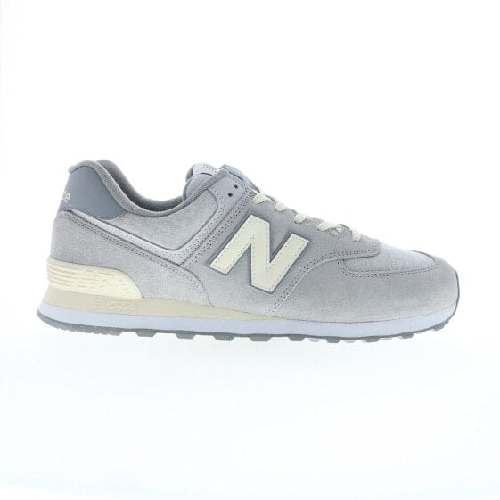 New Balance 574 U574GBG Mens Gray Suede Lace Up Lifestyle Sneakers Shoes