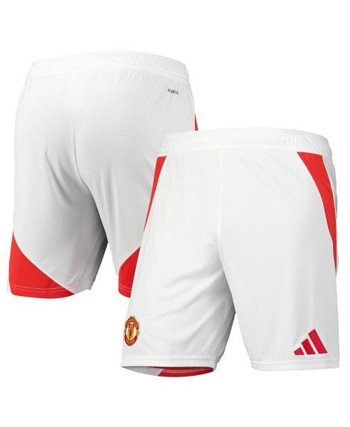 Men's White Manchester United 2024/25 Home Replica AEROREADY Shorts