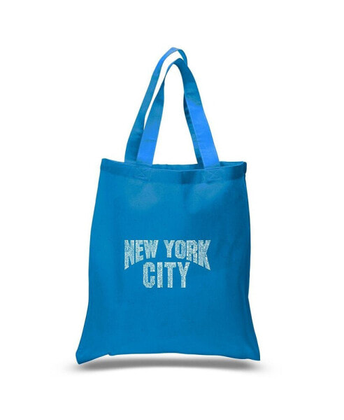 Nyc Neighborhoods - Small Word Art Tote Bag