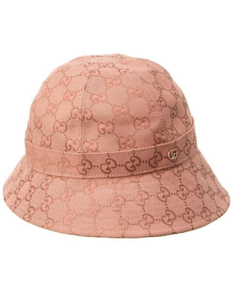 Gucci Gg Canvas Bucket Hat Men's Pink S