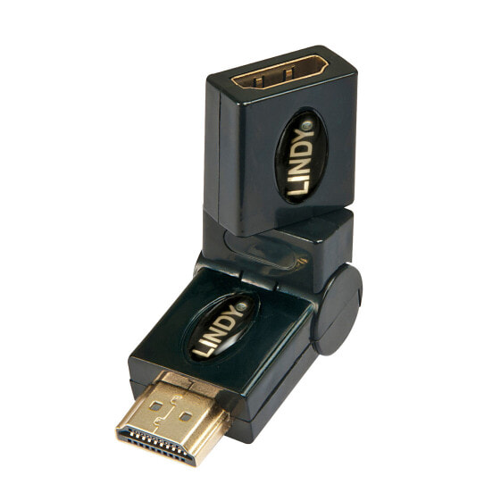 Lindy HDMI Adapter flexible 360° - HDMI M - HDMI FM - Black