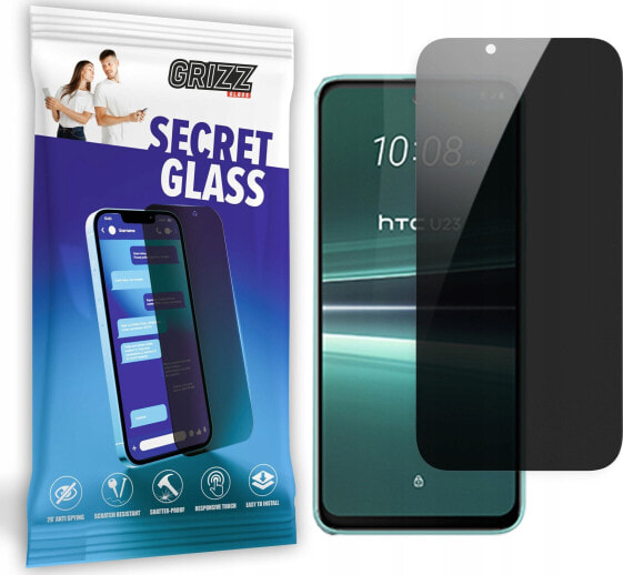 GrizzGlass Szkło prywatyzujące GrizzGlass SecretGlass do HTC U23