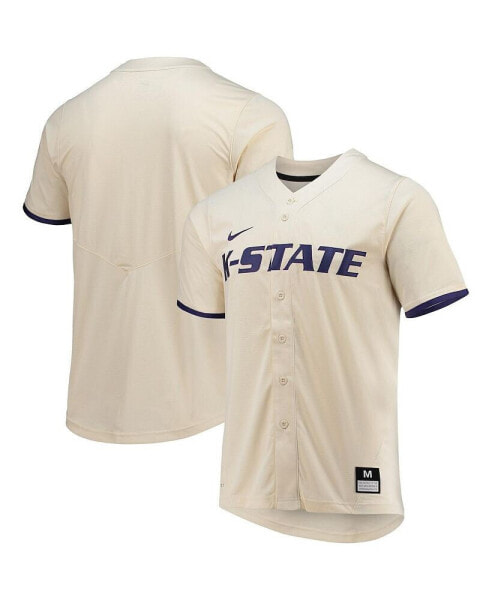 Men's Natural Kansas State Wildcats Replica Baseball Jersey