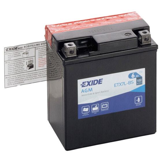 EXIDE ETX7L-BS AGM battery