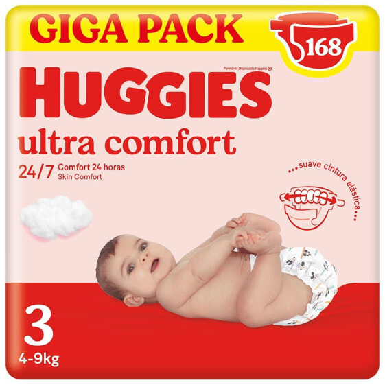 HUGGIES Ultra Comfort Diapers Size 3 168 Units