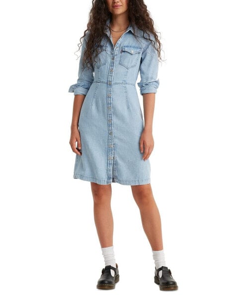 Women's Otto Western Button-Front Denim Dress