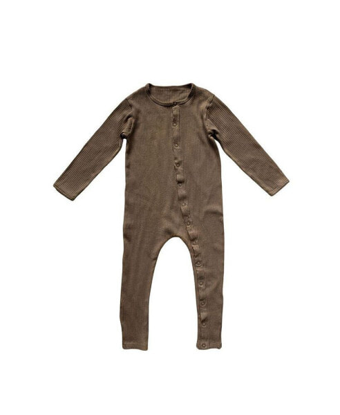 Toddler Boy and Toddler Girl Organic Cotton Ribbed Pajama