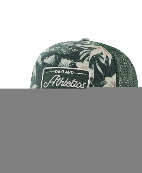 Men's Green Oakland Athletics Tropicalia Trucker Hitch Adjustable Hat