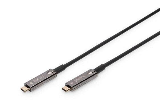 DIGITUS AK-330160-200-S - 20 m - USB C - USB C - USB 3.2 Gen 1 (3.1 Gen 1) - Black