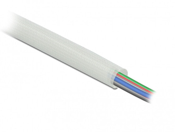 Delock 18900 - Braided sleeving - Fiberglass - White - 1 pc(s)