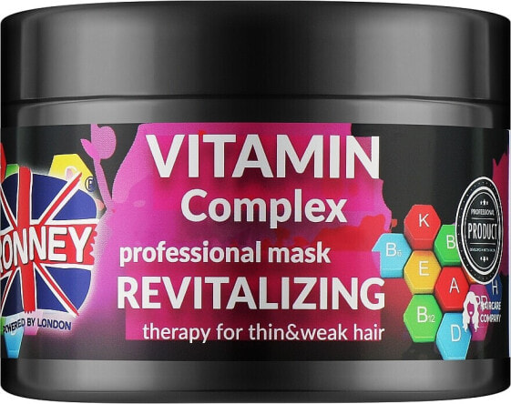 Revitalisierende Haarmaske mit Vitaminkomplex für dünnes und schwaches Haar - Ronney Vitamin Complex Revitalizing Therapy Mask 300 ml