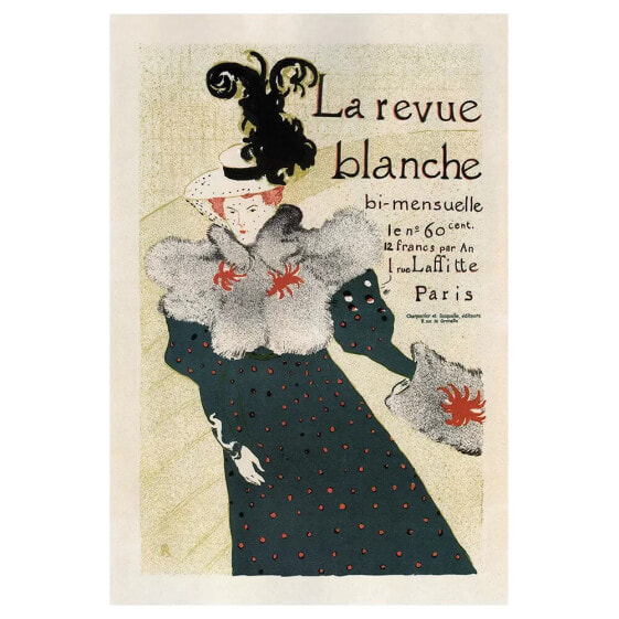 Картина LegendArte La Revue Blanche, 1895 - Хенри де Тулуз-Лотрек 40x60 см
