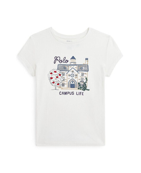 Big Girls Campus-Graphic Cotton Jersey Tee