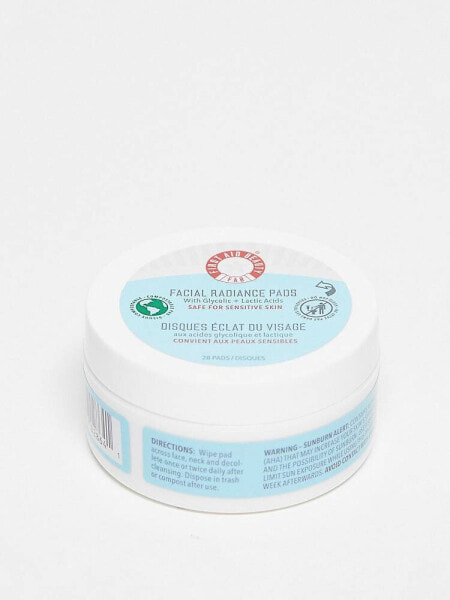 First Aid Beauty Facial Radiance Pads with Glycolic + Lactic Acids 28 Pads