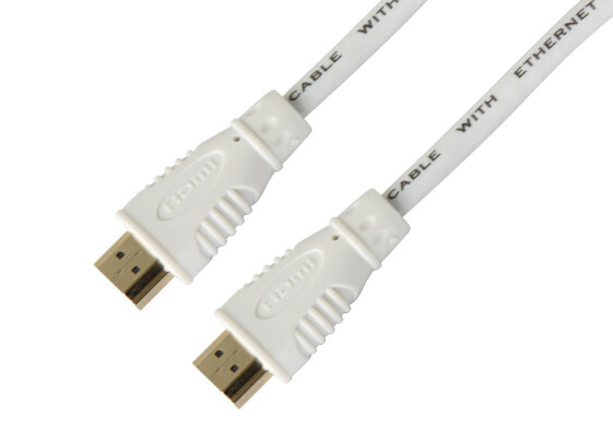 Кабель HDMI Techly ICOC-HDMI-4-005NWT - 0.5 м - HDMI Type A (Стандартный) - HDMI Type A (Стандартный) - 3D - Канал возвращения аудиосигнала (ARC) - Белый