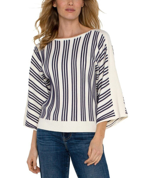 Women's Striped Boatneck Sweater