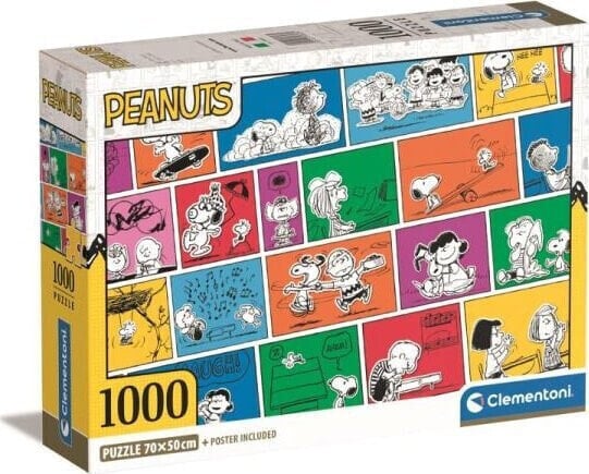 Clementoni Puzzle 1000 elementów Compact Peanuts Fistaszki