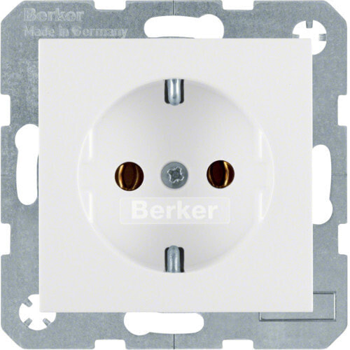Berker Hager 47431909 - Type F - White - Plastic - Thermoplastic - 250 V - 16 A - 50 - 60
