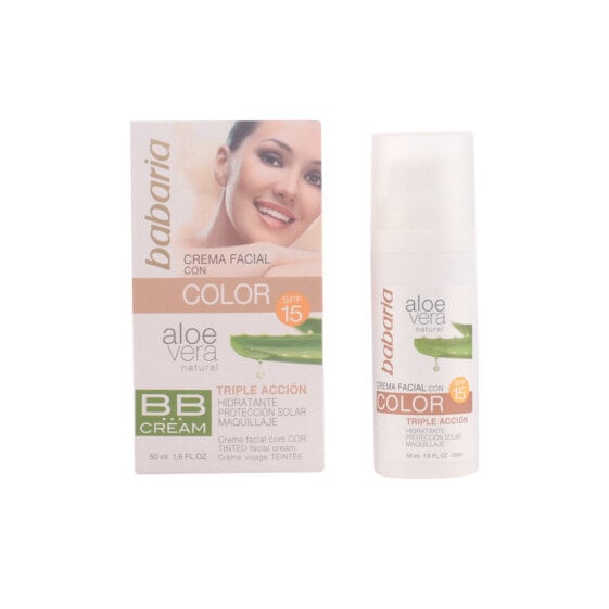 Babaria Aloe Vera BB Cream SPF15 Защитный, увлажняющий и маскирующий крем для лица 50 мл