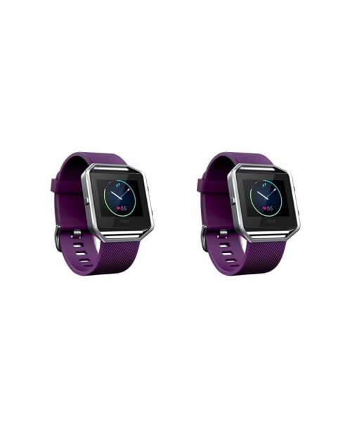 Ремешок для часов POSH TECH замена ленты силиконовая фиолетовая Fitbit Blaze - набор из 2