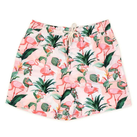 HAPPY BAY Let´s flamingle swimming shorts