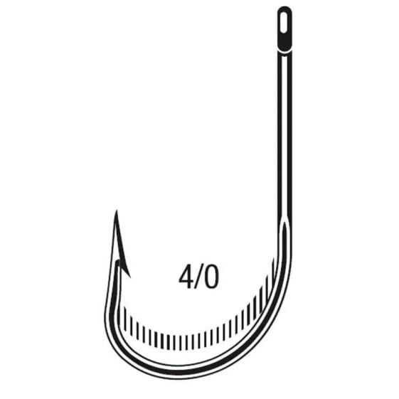 VMC 9287 National Round barbed single eyed hook